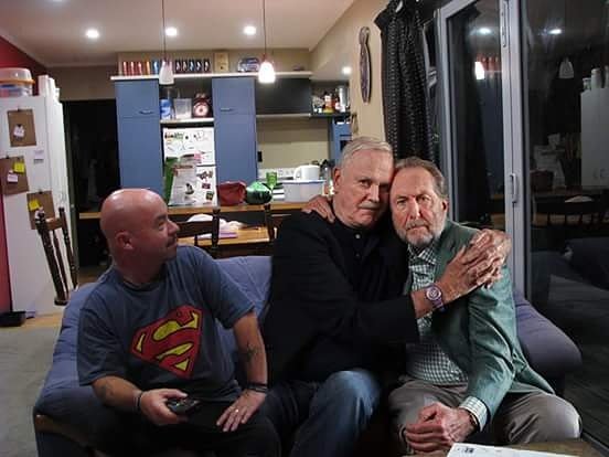 davechapstar's tweet image. @JohnCleese and #ericidle  watching #thewalkingdead  with #DaveChapman