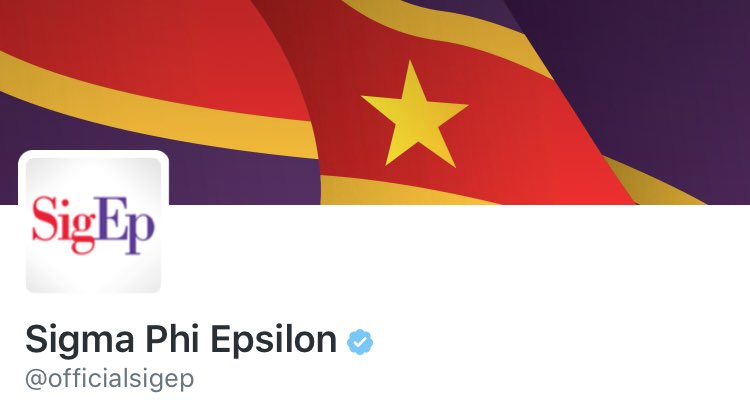 Proud to share that <a href="/officialsigep/">Sigma Phi Epsilon</a> now has its blue verified badge on Twitter! #VDBL