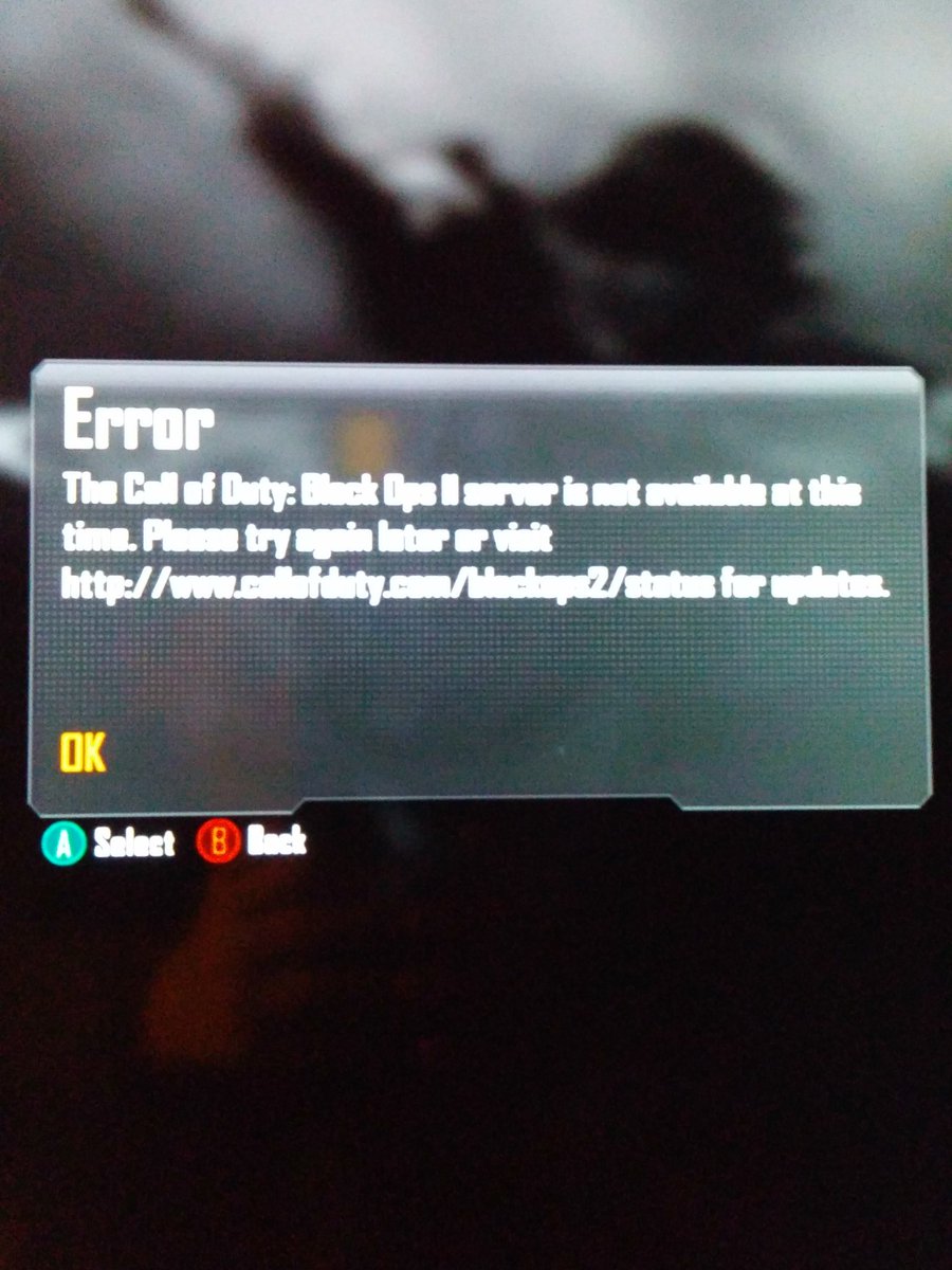 cdawson2229's tweet photo. @DavidVonderhaar @Treyarch fix your bo2 severs https://t.co/x4qghnFOQ6