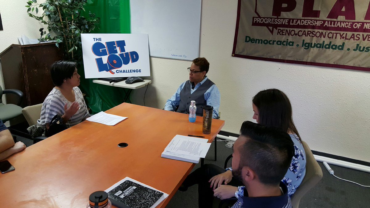 goodpowerhq's tweet photo. ACE Fellows join @PLANevada &amp; @sierraclub to talk NV #solar with @Senatorspearman. #NetMetering #GetLoudEntry https://t.co/X9wobZzgGs