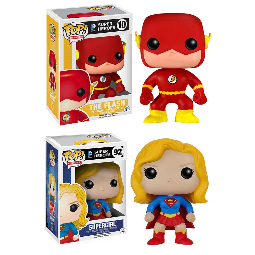 RT &amp; follow <a href="/FunkoDCLegion/">Legion of Collectors</a> for the chance to win a Supergirl and Flash Pop! prize pack! #SupergirlXTheFlash