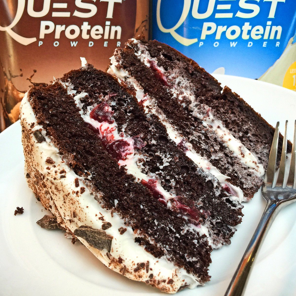 QNSports's tweet image. Black Forest Cake: All of the flavor, none of the lions, tigers or bears...oh my! #CookClean quest.to/blackforestcake