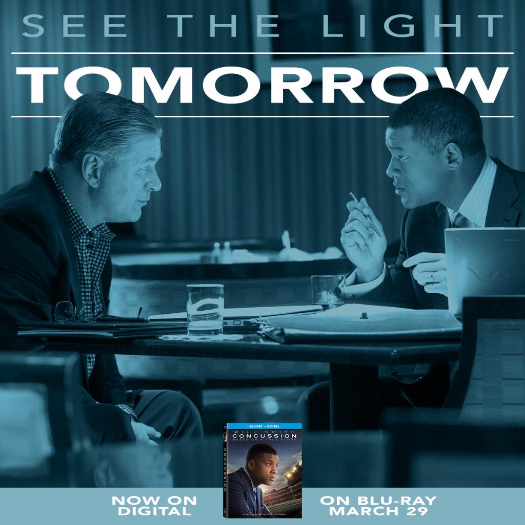 Don't remain in the dark. Own critically acclaimed #ConcussionMovie on Blu-ray tomorrow. spr.ly/6017B9U0J