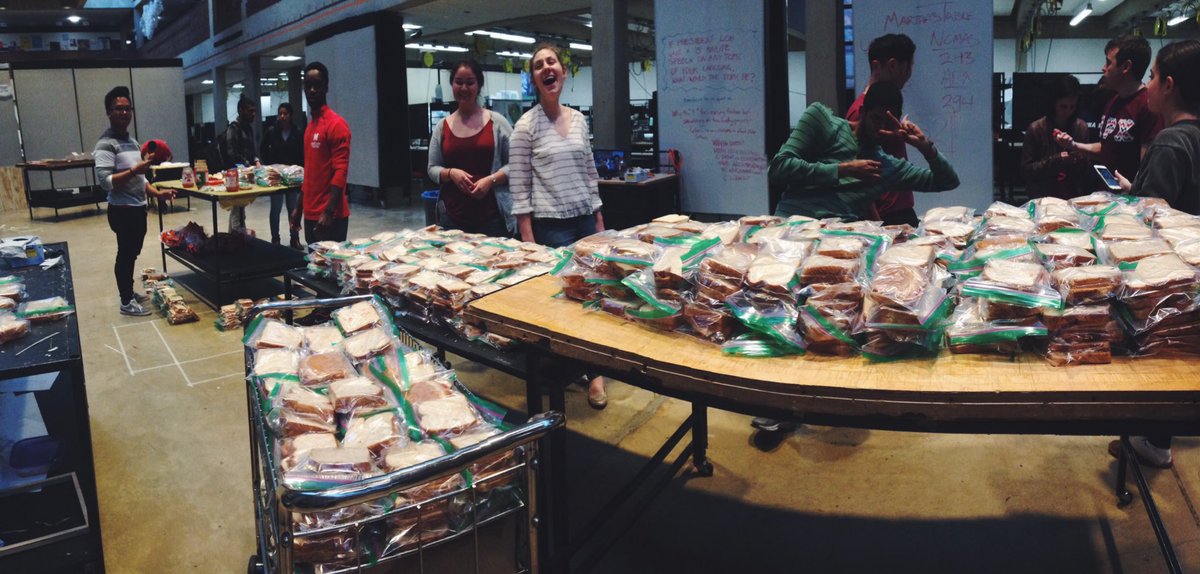 APX_UMD's tweet photo. Nearly 1000 sandwiches made for Martha's Table to feed the DC homeless. Thank you so much to all who participated. https://t.co/OvrEGs6lqP