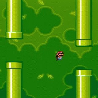SNES Super Mario World turned into Flappy Bird, by code injection dlvr.it/Kvtckl