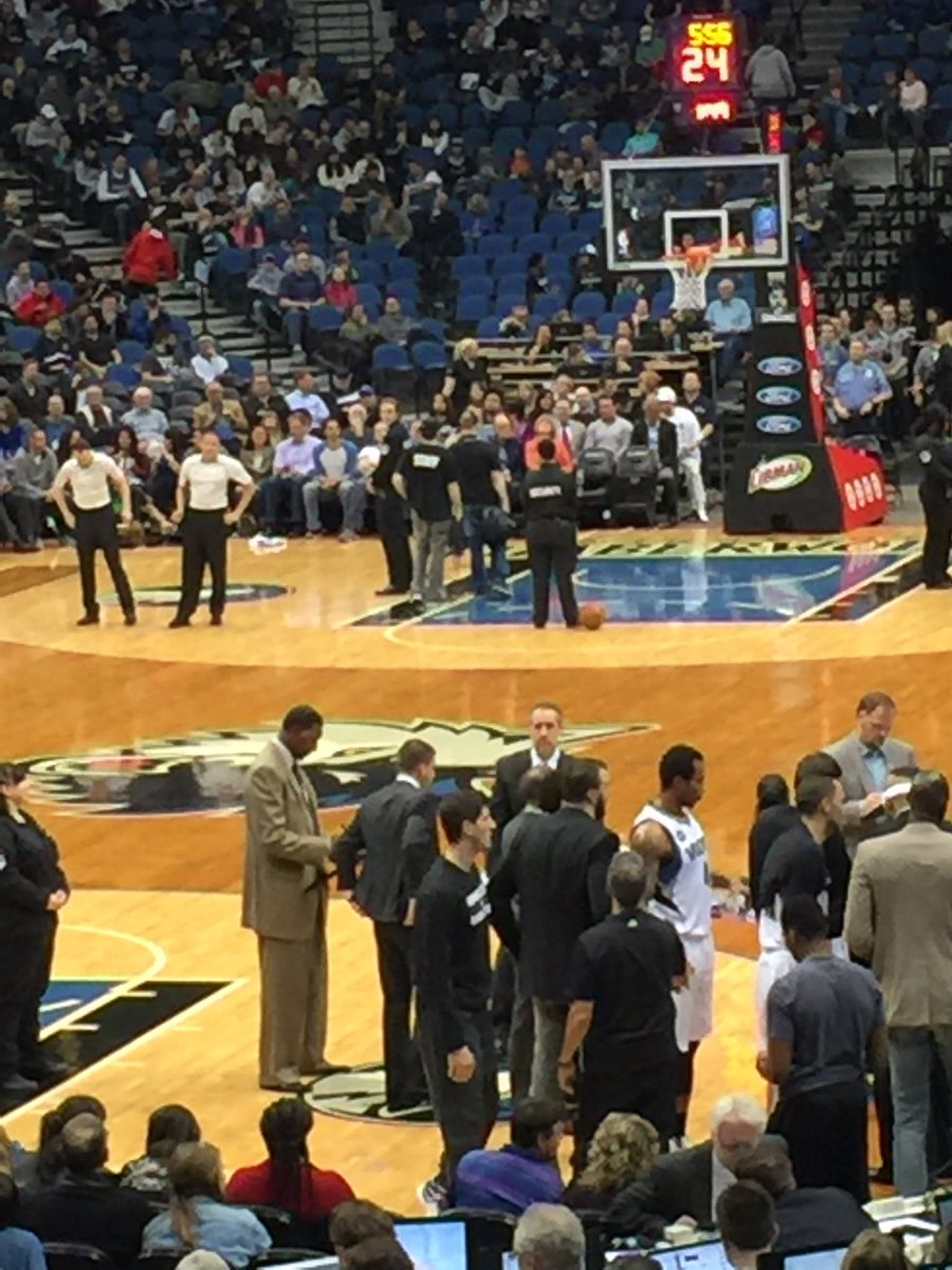 chadolsen's tweet photo. @SamMitchellNBA @Timberwolves  Someone help Sam get a fitted suit. KG and Pek figured it out. What's up w/ the rug? https://t.co/Vy8KQJwMa8