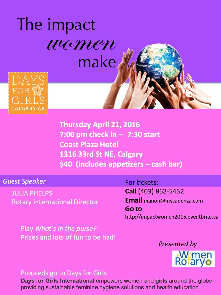 Coming up- April 21, The Impact Women Make! Come and CELEBRATE with us eventbrite.ca/e/the-impact-w… #Calgary #YYCEvents