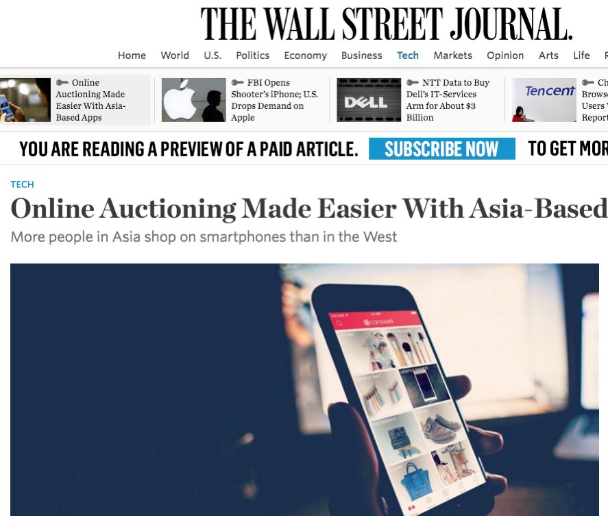 🧔🏻 Vinnie Lauria (@vlauria) on Twitter photo Asia redefining online marketplaces by thinking mobile first. <a href="/WSJ/">The Wall Street Journal</a> by <a href="/newley/">Newley Purnell</a> <a href="/JuroOsawa/">Juro Osawa</a> google.com/url?sa=t&rct=j… Asia redefining online marketplaces by thinking mobile first. <a href="/WSJ/">The Wall Street Journal</a> by <a href="/newley/">Newley Purnell</a> <a href="/JuroOsawa/">Juro Osawa</a> google.com/url?sa=t&rct=j…