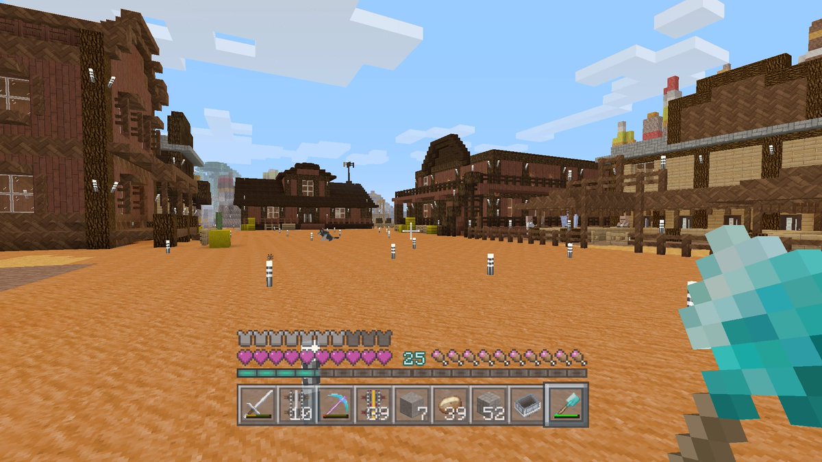 Minecraftjtrav's tweet image. Western town #minecraft #PS4share