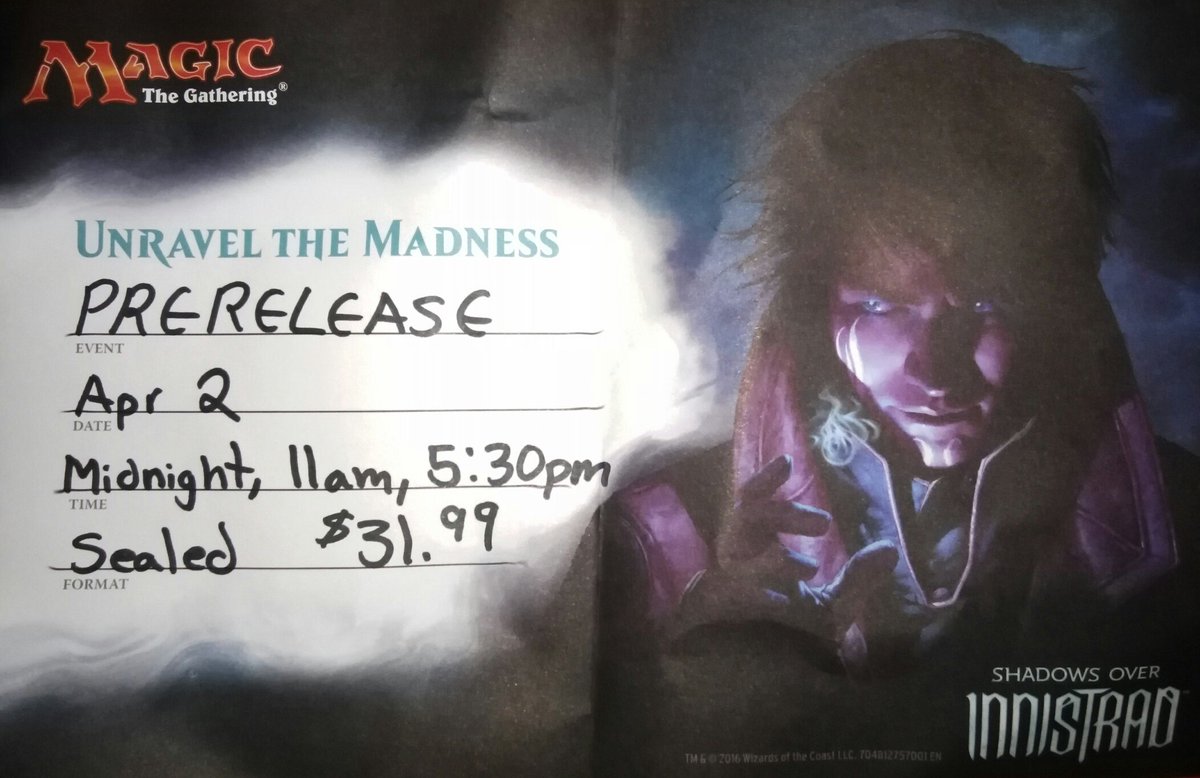 jbink79's tweet photo. My wife is going to be a #MTGSOI PreRelease widow this weekend. Love ya, see ya Sunday sometime??? https://t.co/UujgsLyOIr