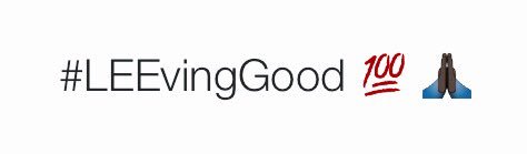 ItsKelKC's tweet photo. #LEEvingGood the motto ๐ฏ https://t.co/9CGTged1kI