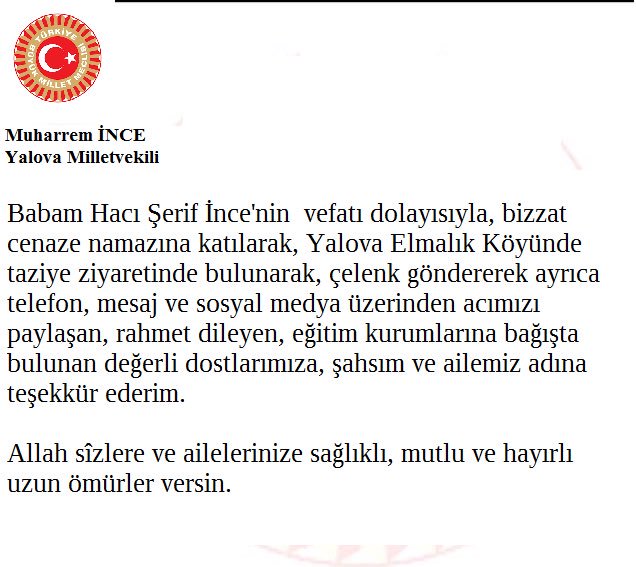 Allah sizlere ve ailelerinize sağlıklı, mutlu ve uzun ömürler versin