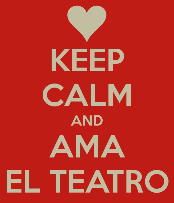 Aunque el día internacional del Teatro es el 27 de Marzo, nosotros nos acordamos de él todos los días!!!