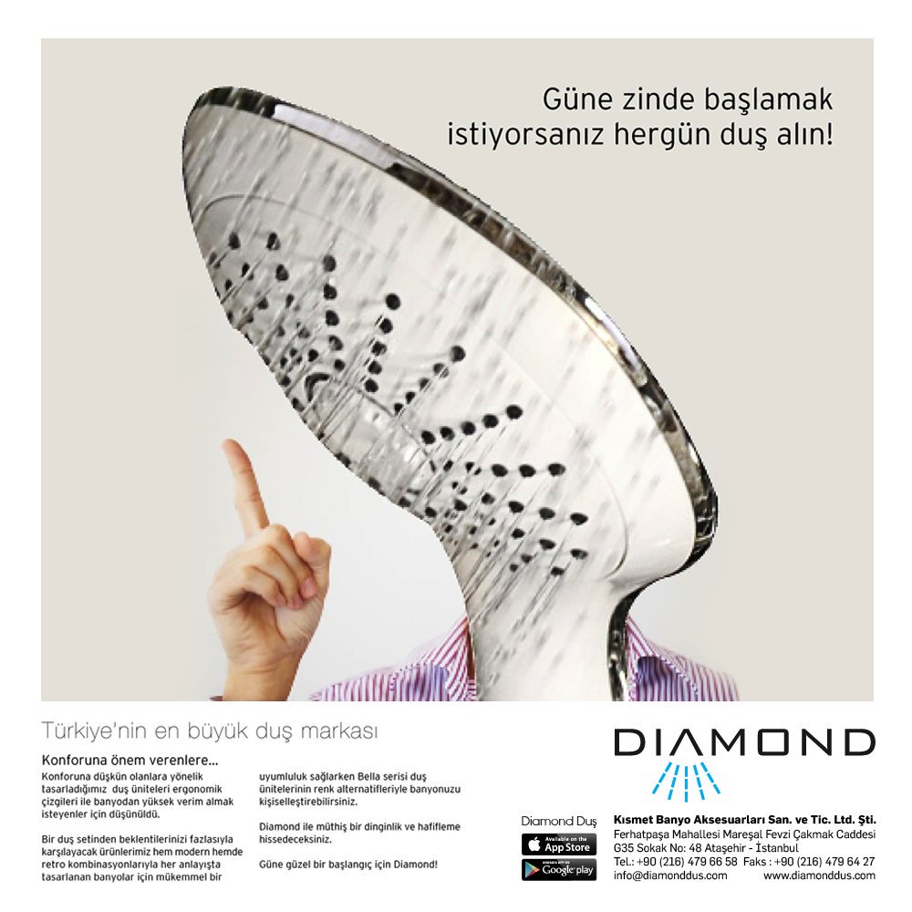 DiamondShowersS's tweet photo. Güne Zinde Başlamak İstiyorsanız Her Gün Duş Alın.

#Hergundus #ZindeKal #banyo #saglik #water #duş #su #fayda https://t.co/HRK1sI23Y7