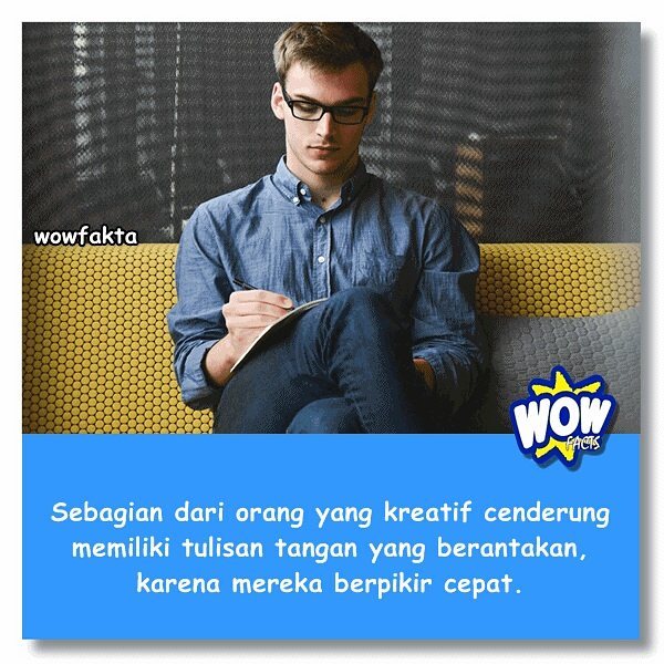 errorindonesia's tweet photo. https://t.co/SXojCpabyy [#wowfakta] Ada yang #tulisan nya berantakan? 😁 #fakta #faktanya #mostpopular https://t.co/4CAPBh0Ov3
