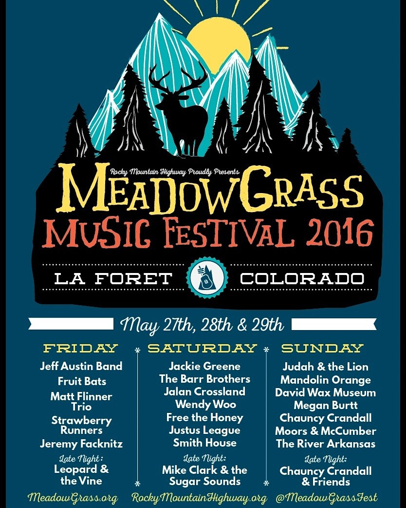 Ginsengcreative's tweet photo. The MeadowGrass lineup!!! #hearinharmony #ginsengcreative #festivalseason https://t.co/pe5veEeJlv