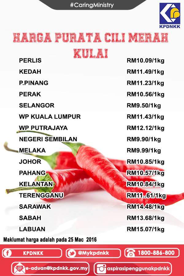 Harga cili padi sekilo 2021