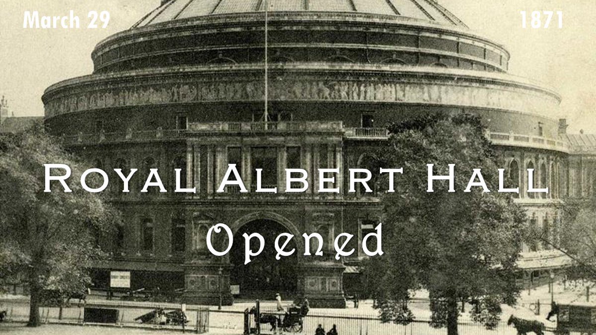 #OnThisDay in 1871 the Royal Albert Hall opened in #London

#FamousBuildings #Architecture 
royalalberthall.com/about-the-hall…
