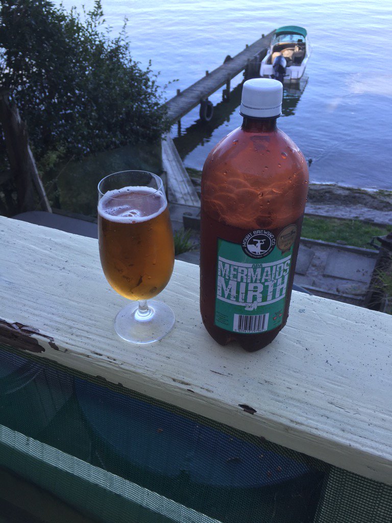 <a href="/MOUNTBREWINGCO/">Mount Brewing co</a> Mermaids Mirth, a tasty APA with no fish smell or scales, an excellent end to wasp killing day