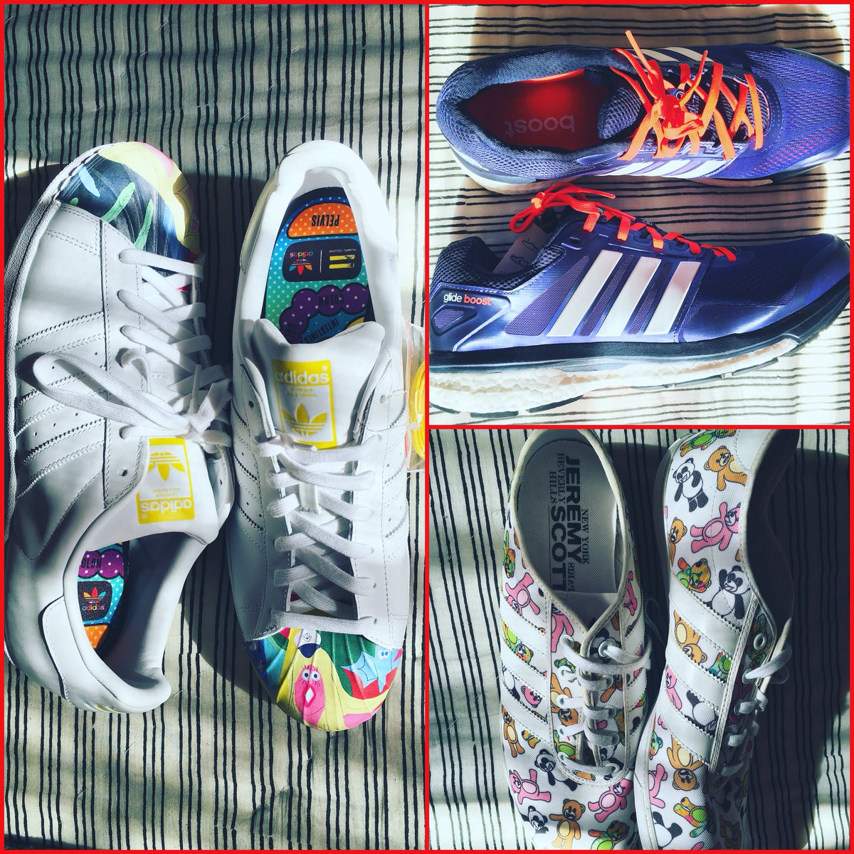 CyrilDabs's tweet photo. My Rides are here, big thanks to my sister Jyothi #adidas #glideboost #jeremyscottadidas #pharrellwilliamsadidas https://t.co/WxuTOa1NT0