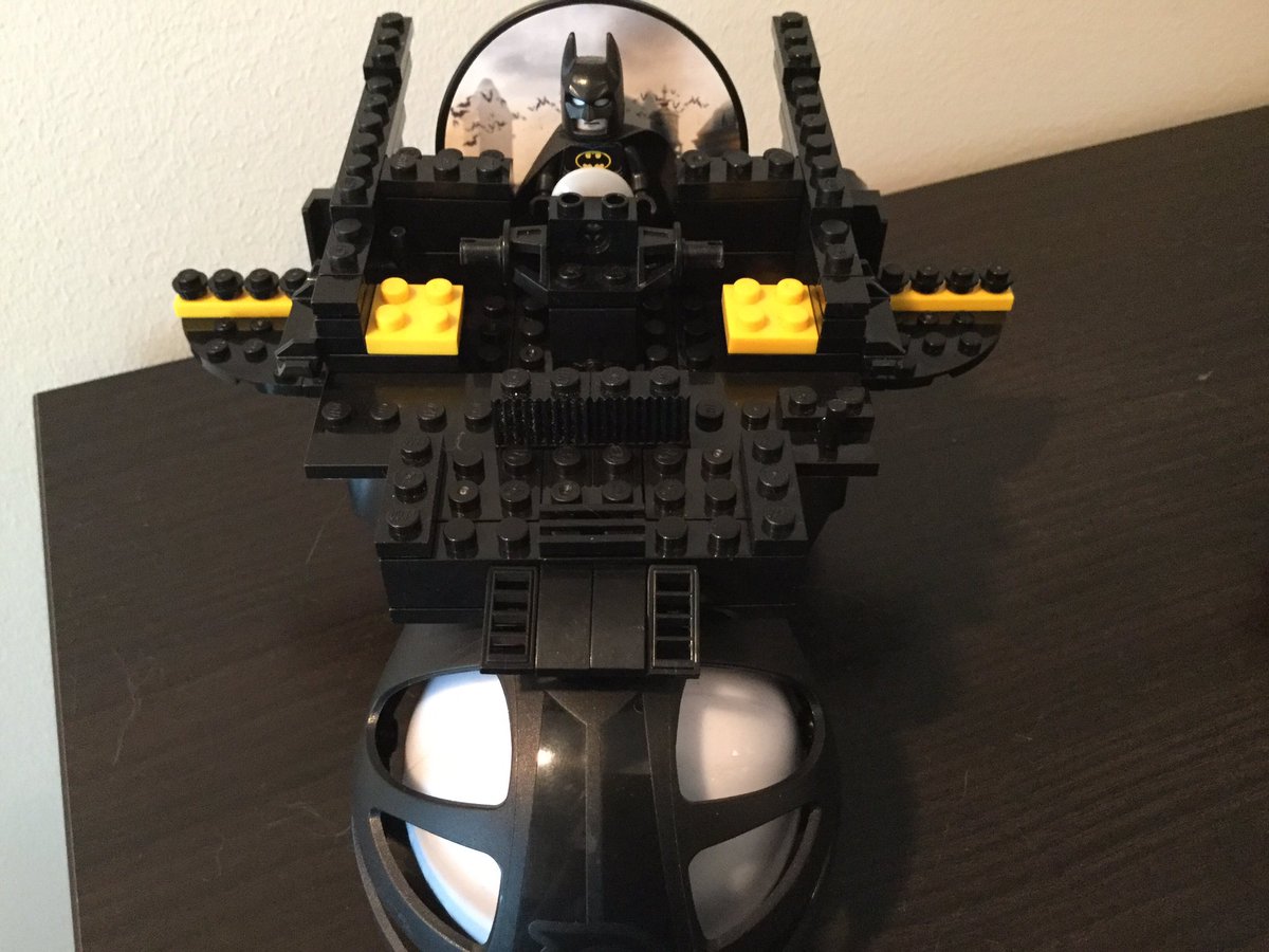 steve_bambury's tweet photo. Simple maths: @Sphero + Lego + Batman = awesome. Now to program it with @tickleapp #ipaded #coding https://t.co/0rAs93CK0i