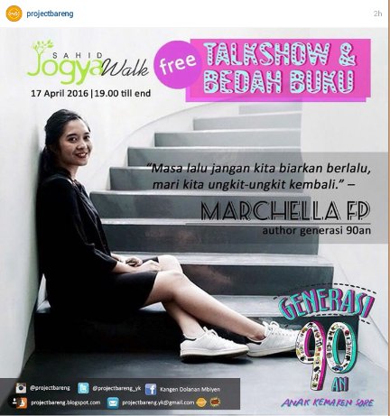 acaraapa_com's tweet photo. #Yogyakarta @ProjectbarengYk Talkshow &amp; Bedah Buku. 17 April 2016. More info >>> https://t.co/JltBUUjtg7… https://t.co/EeX02yS69q