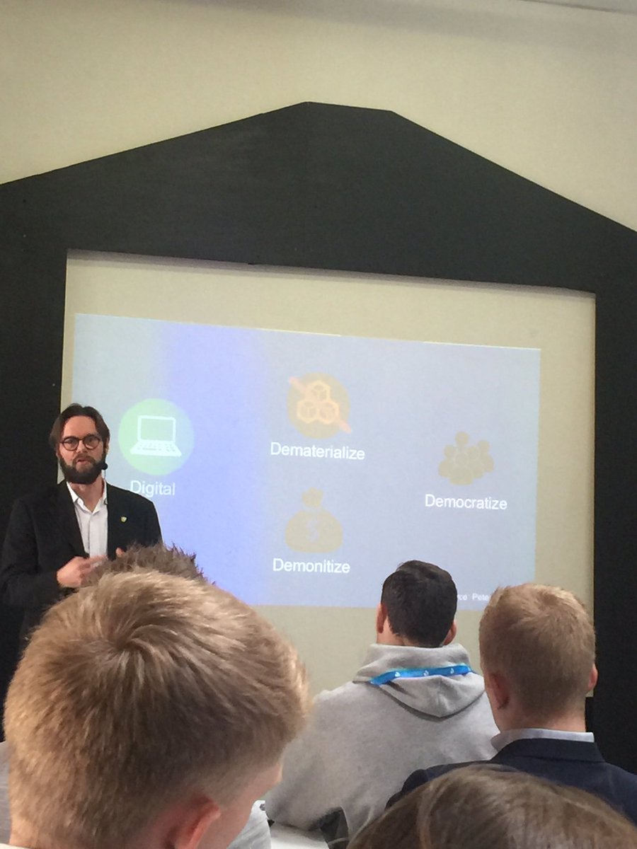 Digitization drives dematerialization, demobilization and finally democratization.  #di16 #cphftw