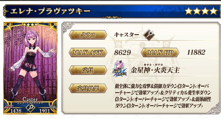 Fgo エレナ ブラヴァツキーが新鯖で登場 ナイチンゲールより超人気でくっそワロタｗｗｗｗｗ Fgo攻略box