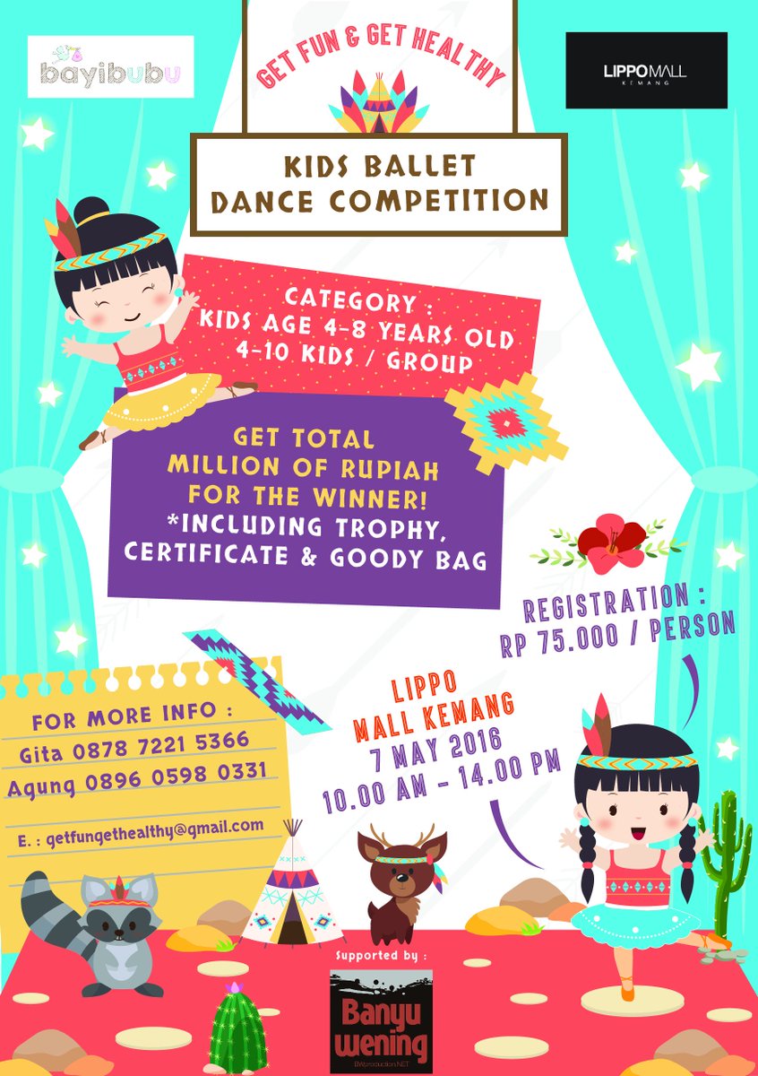Yuk ikutan kompetisi ballet untuk anak2. #getfungethealthy