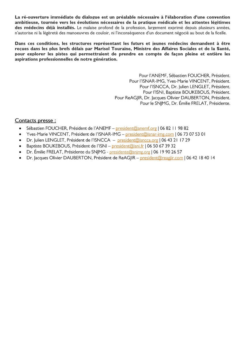 Exclus des négos, les jeunes demandent à négocier en direct les mesures qui les concernent !