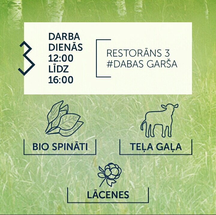 Maltīte darba dienām no 12:00-16:00
Kalēju ielā 3 T 26660060 
#DABASgarša