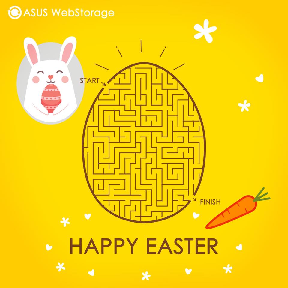 asuswebstorage's tweet photo. Happy Easter! Could you help the rabbit find the carrot? https://t.co/vqxWSkzOJC