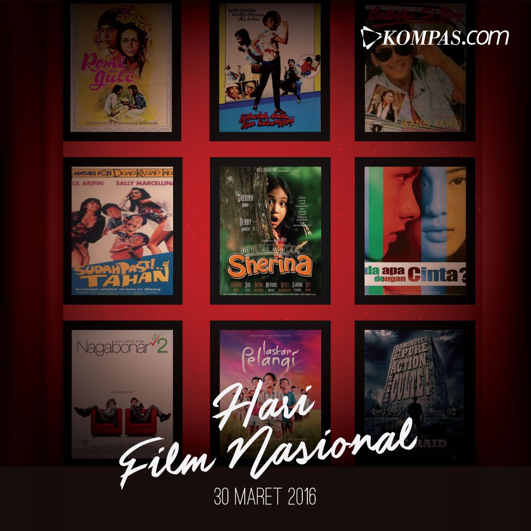 kompascom's tweet photo. #IndonesiaTahu Selamat Hari Film Nasional!
Dukung terus film karya anak bangsa. https://t.co/vVzqaWUlty