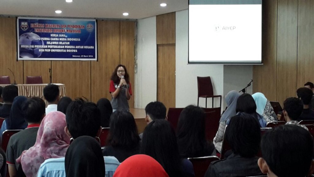 Program #AIYEP hanya mendapat jatah 1 kali dlm 2 tahun di sulsel. <a href="/adinithahira/">A. ADINI THAHIRA I.</a> semangat utk mencari penerusnya