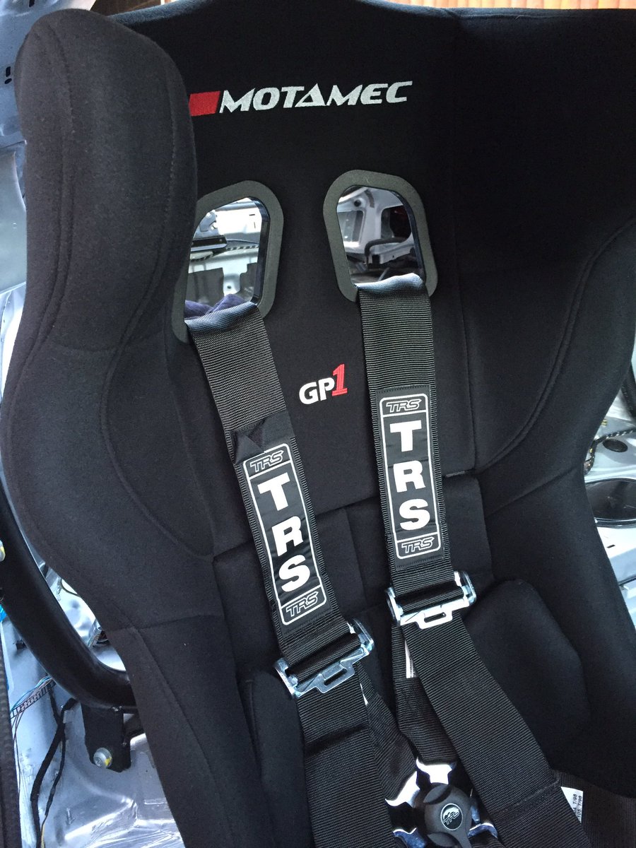TeamMOARwin's tweet photo. Motamec seat and @TRSMotorsport1 6-point harness are in and ready to go.
#MOARwin #auditt #audisport #TRSharness https://t.co/R4M9RKNHG2