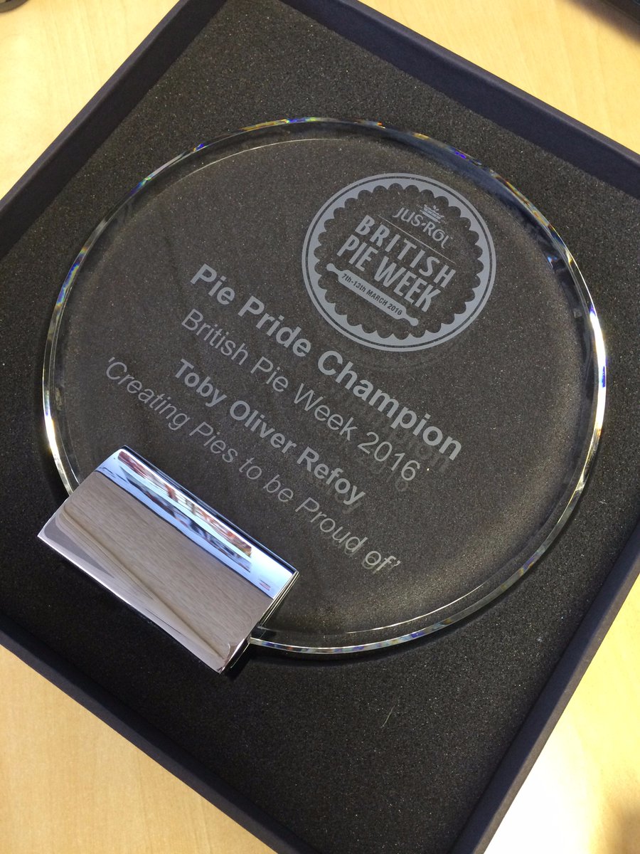 Congratulations again to Chef Toby Oliver, our 2016 Pro #PiePride Champion. Your trophy is on the way!
