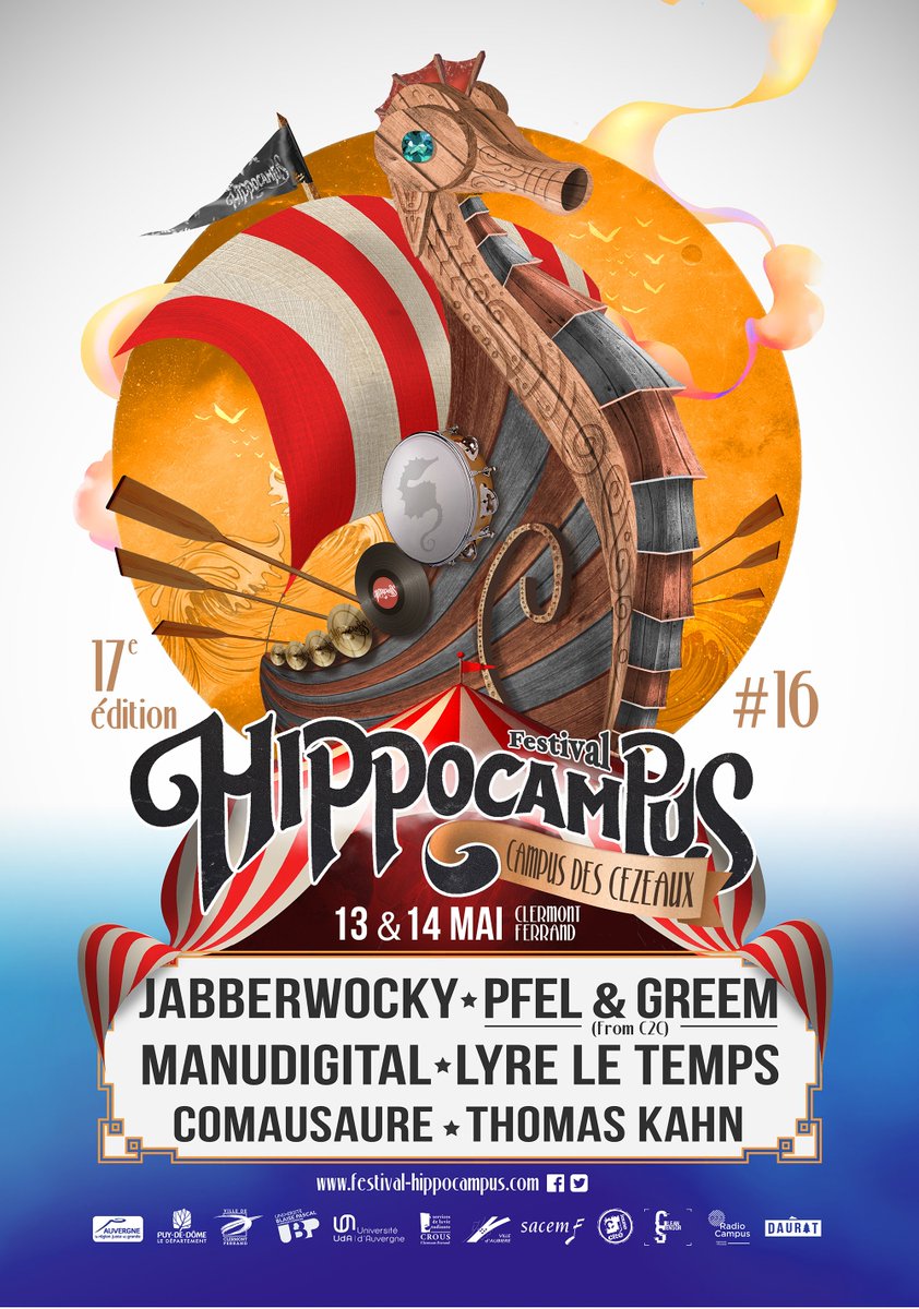 festhippocampus's tweet photo. ▶ #HIPPOCAMPUS2016 ◀ 
L'hippocampe de retour !
@JabberwockYou • @DjpFeL @djgreem (@C2Cdjs) • @MANUDIGITAL &amp; more ! https://t.co/rbS3TX8qiK