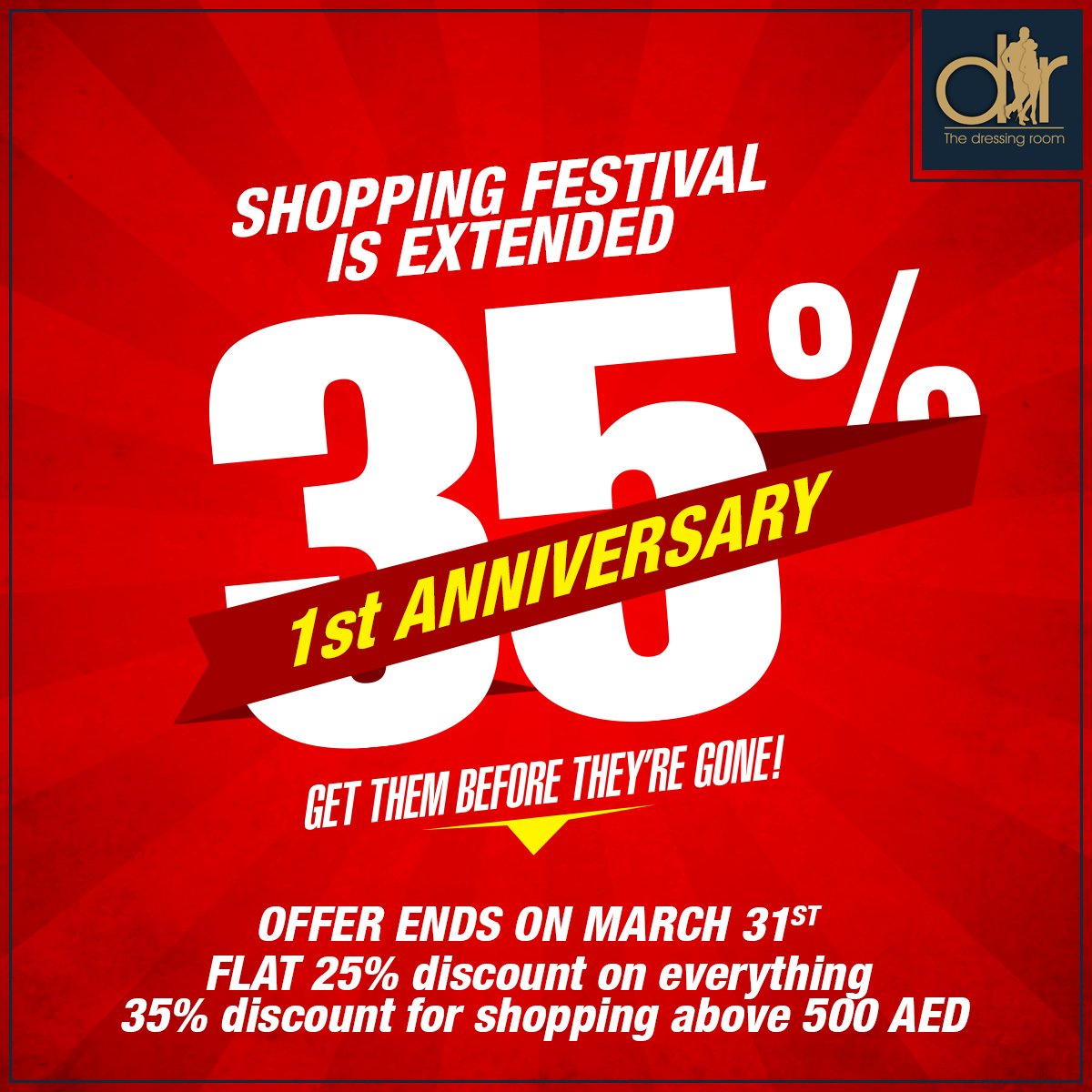 dressingroomME's tweet photo. YES! The Shopping Festival is still on!! grin emoticon
#TheDressingRoom #Discounts #Dubai #Shopping https://t.co/CGyzIZBbWi