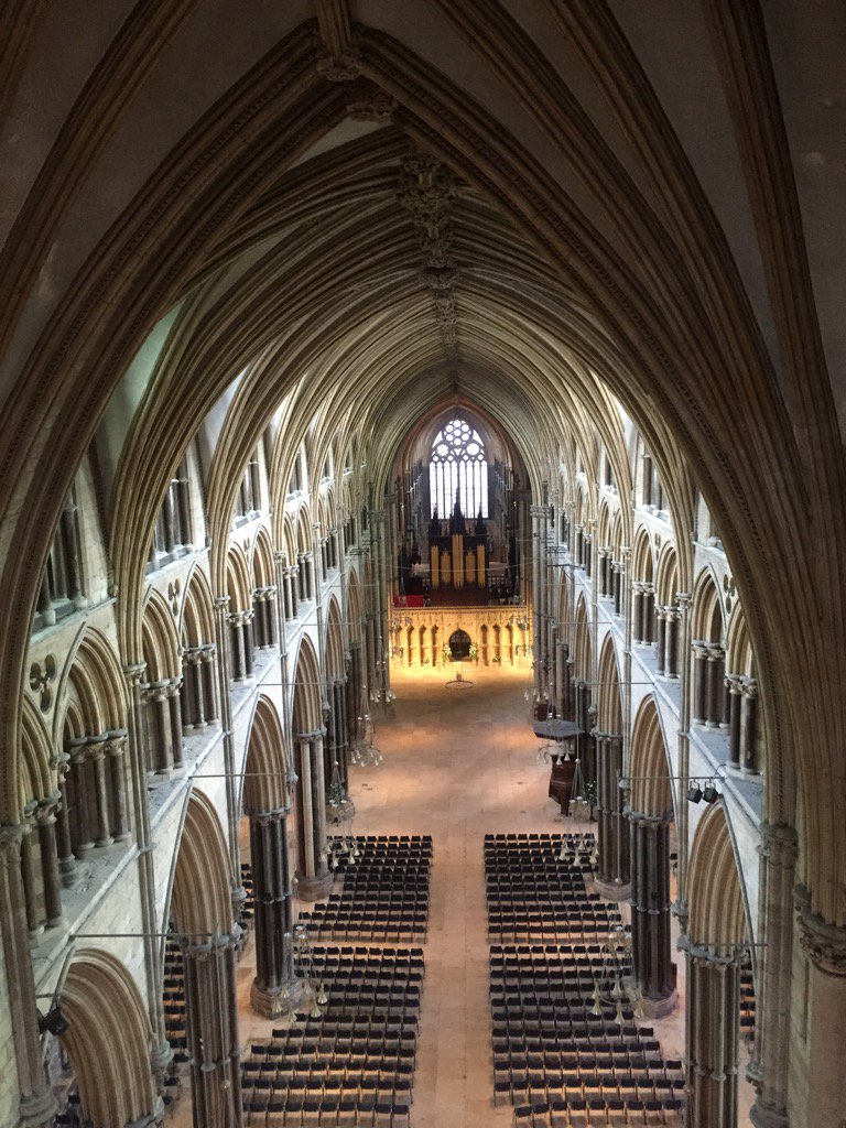 It seriously has got the wow factor @LincsCathedral #TowerTour