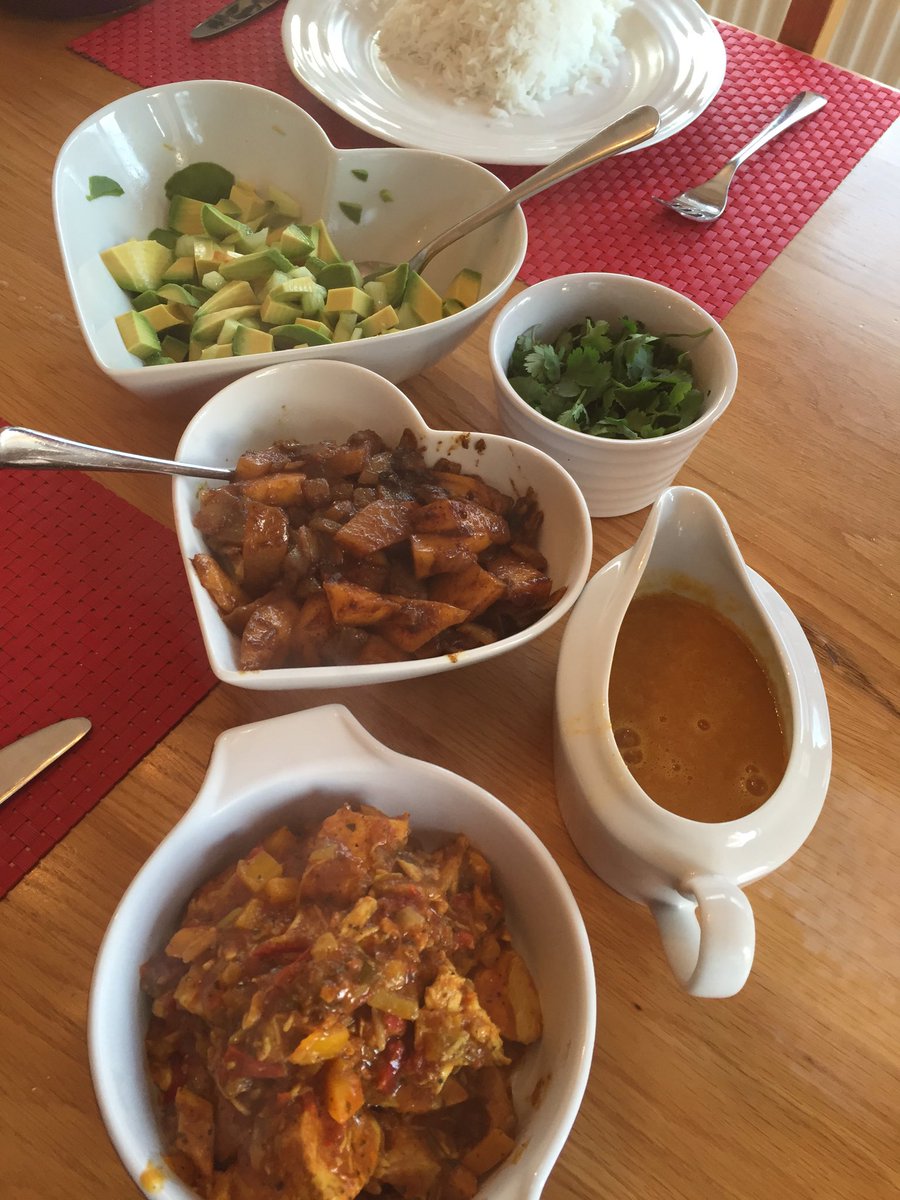 Great Jamaican curry last night thanks to <a href="/the_spicery/">the spicery</a>