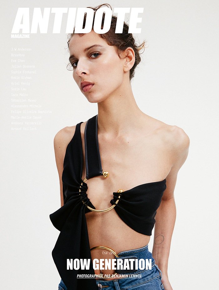 On the cover of @Mag_Antidote, model Alice Metza wears SS16 @AnthonyVacc total look.