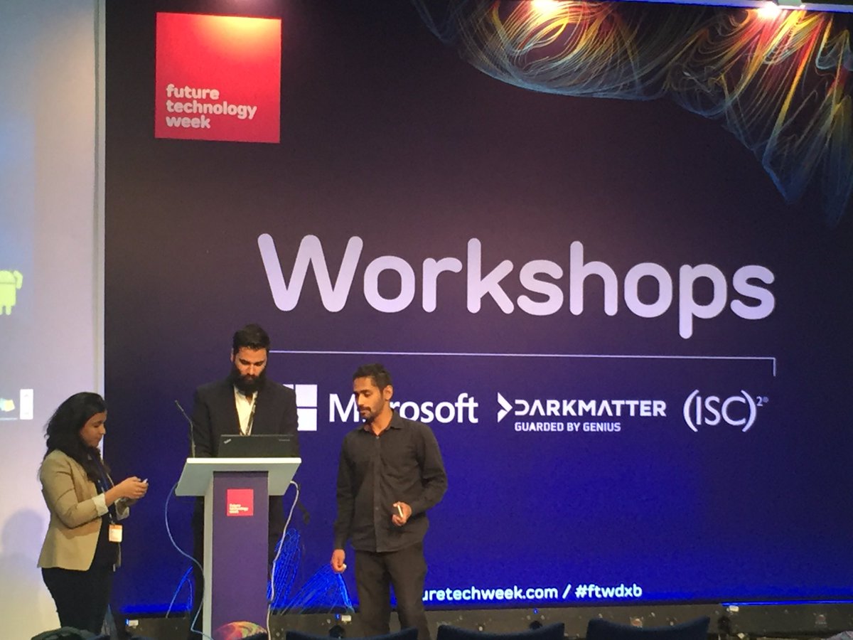 ftwdxb's tweet photo. @microsoftgulf team is getting ready for " The Cloud Data Workshop" at Hall 8. #FTWDXB https://t.co/77qti3SIWC