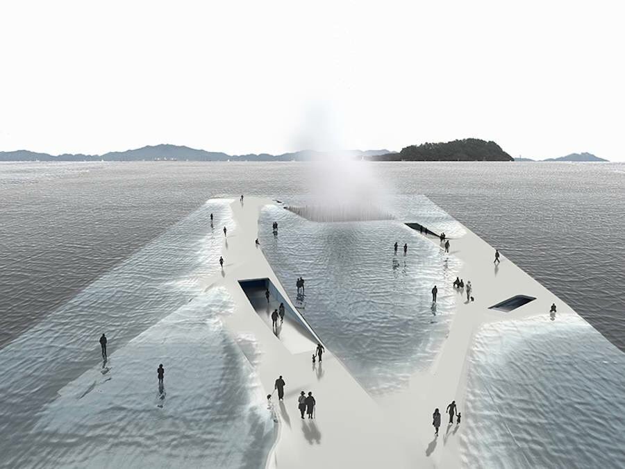 Trend_tank's tweet photo. Ocean Platform Allowing you to Walk Towards the Water. | https://t.co/4gSrYndANr https://t.co/AHBpS2AF79