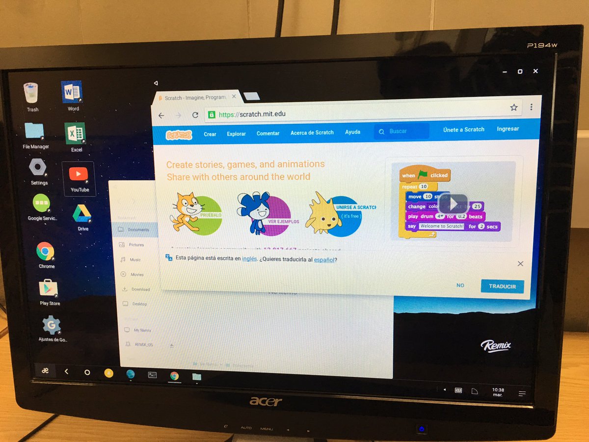 danielamof's tweet image. Running @RemixGlobal #AndroidPC Thinking about #education possibilities :) @ManelAguayo @escolaminguella