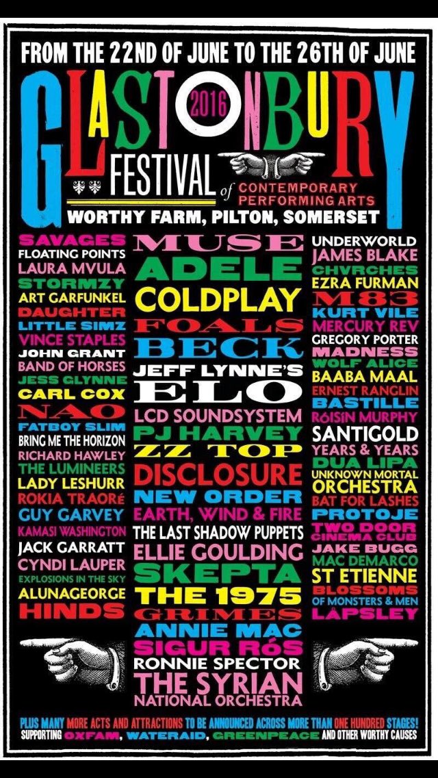 tokinrecords's tweet photo. ¿Qué tal este año @GlastoFest ? https://t.co/DQAwUhAMDg