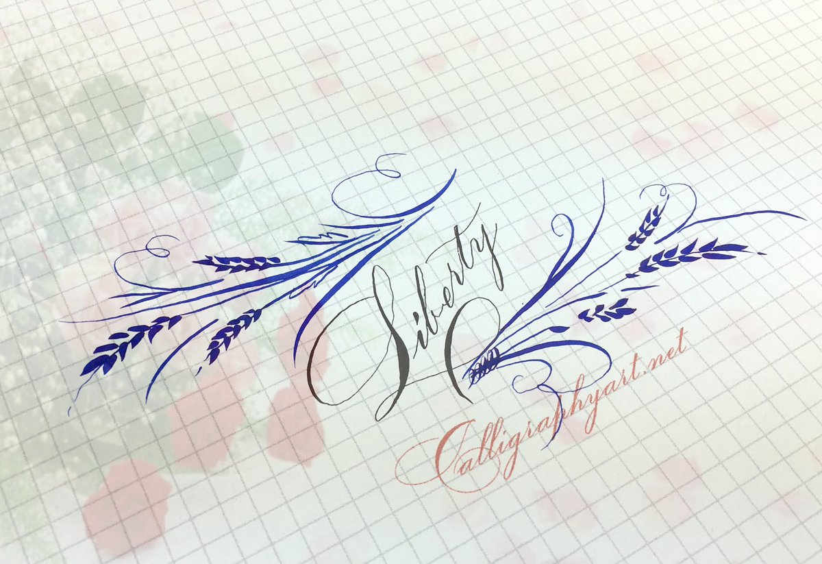 calligraphy2807's tweet photo. Liberty #calligraghy #copperlate #spencerian #penmanship https://t.co/juz3tu7WjX
