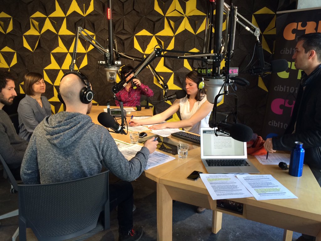 Nous sommes 10 en studio pour la dernière de Montréal par la racine à @CIBLmedia!