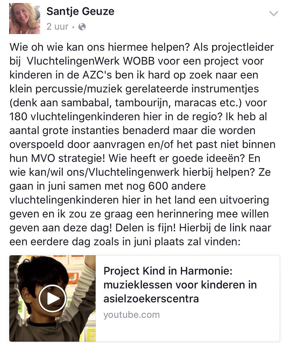 Wie kan Vluchtelingenwerk hierbij helpen? 

Contact: sgeuze@vluchtelingenwerk-wobb.nl

m.youtube.com/watch?v=scMwBX…