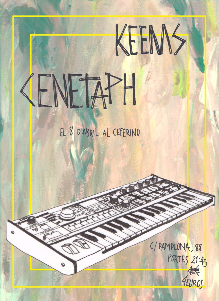 CenetaphBand's tweet photo. ¡Recordad!
La semana que viene tocaremos junto a keems, un grupo que os va a sorprender https://t.co/s60pUeFNoA