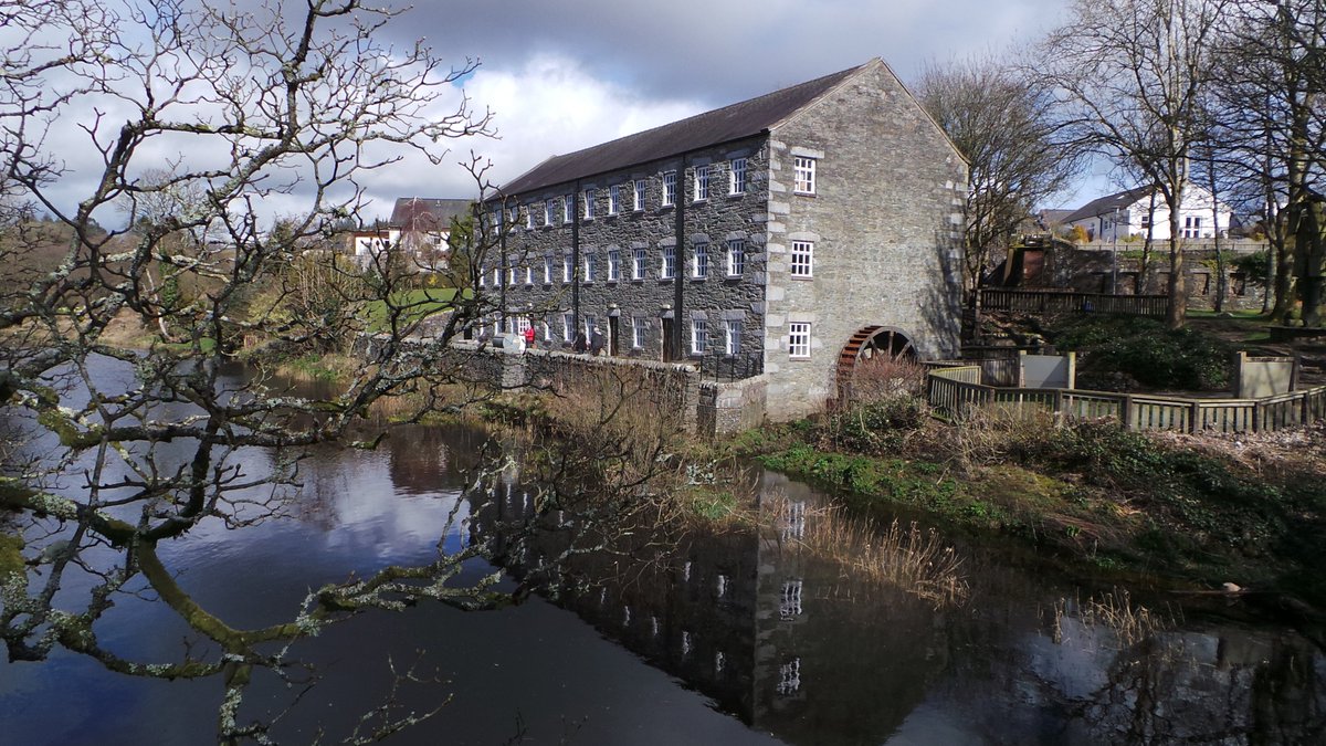 Tranquil scene at Mill on the Fleet yesterday